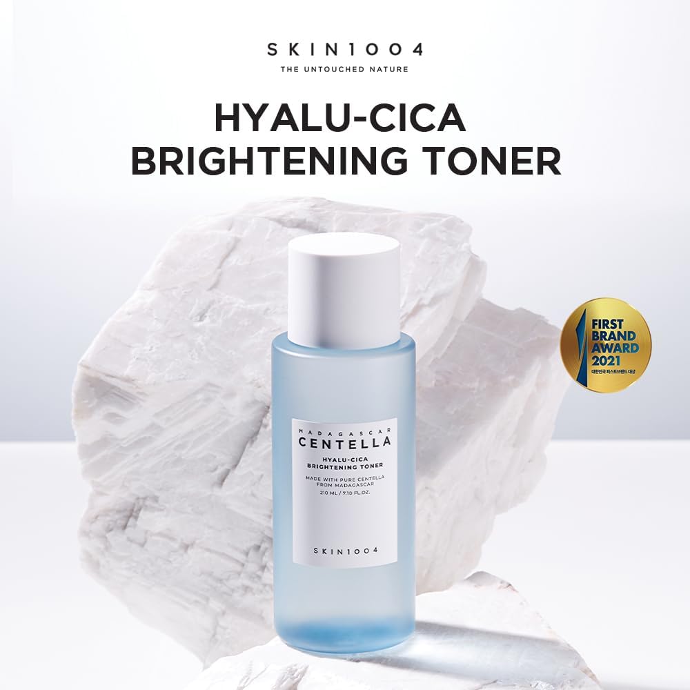 SKIN1004 Hyalu-CICA Brightening Toner 7.10 fl.oz(210ml) | Hyaluronic Acid CICA Niacinamide | Hydrating and Refreshing Multi-Care Solutions
